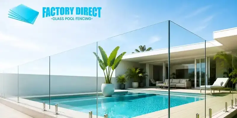 Frameless glass pool fencing