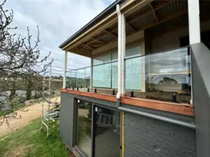 frameless glass balustrade installation